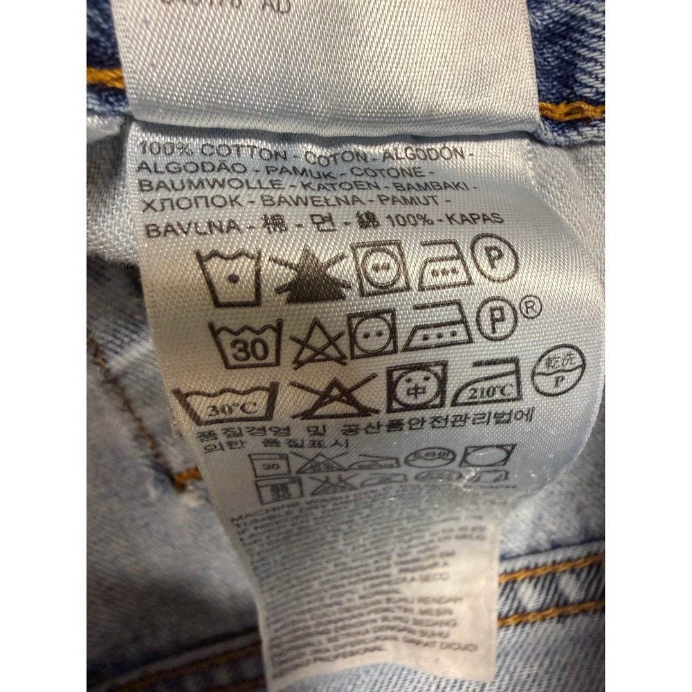 Levis 550 Relaxed Fit Tapered Leg Light Wash Blue Denim Jeans Mens 42x32 - Picture 4 of 12